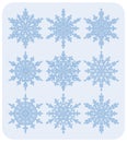 Set of snowflakes Nr2