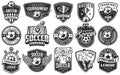 Set of soccer emblems