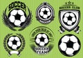 Set of Soccer Football Badge Logo Design Templates