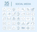 Set Social media icon. Telephone icon. Digital communication. Chat bubble. Vector stock illustration. Royalty Free Stock Photo