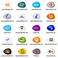 Set of social media networking icons