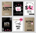 Set of social media sale website and mobile banner templates. Vector banners, posters, flyers, email, newsletter, ads