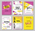 Set of social media sale website and mobile banner templates. Vector banners, posters, flyers, email, newsletter, ads