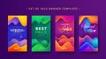 Set of social media stories sale banner design for spring, summer sale banner, and more. Trendy 3D design sales banners for your Royalty Free Stock Photo