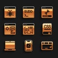 Set Software, Mobile Apps, Keyboard, Books about programming, Laptop, Browser setting, Loading data window and System