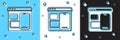 Set Software, web developer programming code icon isolated on blue and white, black background. Javascript computer Royalty Free Stock Photo