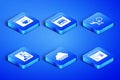Set Software, Web development, Flowchart, Search engine and Debugging icon. Vector Royalty Free Stock Photo