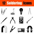 Set of soldering icons