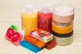 Set for spa. Handmade soap. salt and foam bath Royalty Free Stock Photo