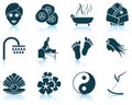Set of spa icons Royalty Free Stock Photo