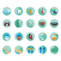 set of spa icons. Vector illustration decorative design Royalty Free Stock Photo