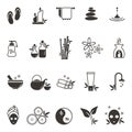 set of spa icons. Vector illustration decorative design Royalty Free Stock Photo