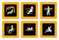 Set of Spa&Wellness pictograms on Black II