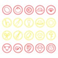set of spain icons. Vector illustration decorative design Royalty Free Stock Photo