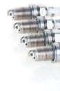 Set of spark plugs Royalty Free Stock Photo