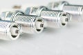 Set of spark plugs for the car Royalty Free Stock Photo