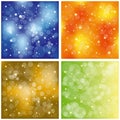 Set of sparkling colorful stardust wallpaper