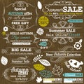 Set of special sale offer labels and banners Royalty Free Stock Photo