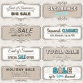 Set of special sale offer labels and banners Royalty Free Stock Photo