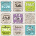 Set of special sale offer labels and banners Royalty Free Stock Photo