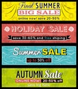 Set of special sale offer labels and banners Royalty Free Stock Photo