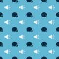 Set Speech bubble chat and Speaker volume on seamless pattern. Vector Royalty Free Stock Photo