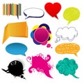 Set of speech bubbles Royalty Free Stock Photo