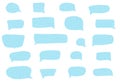 Set of speech bubbles for text. Vector elements. Royalty Free Stock Photo