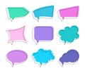 Set of speech bubbles in vector