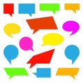 Set of Speech Bubbles. Vector illustration Royalty Free Stock Photo