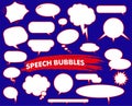 Set of speech bubbles, speech balloons Royalty Free Stock Photo