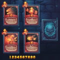 Set spell cards of meteorite, fiery gaze, firestorm, fire flowes