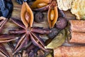 Set of spices for mulled wine Royalty Free Stock Photo