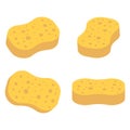 Set of Sponge icon isolated on white background. Vector illustration