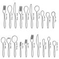 Set of Spoon Vector Illustration Hand Drawn Cartoon Art