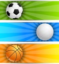 Set of sport banners