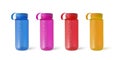 Set Sport bottles water Royalty Free Stock Photo