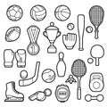 Set of sport icons. Royalty Free Stock Photo