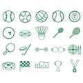 A set of sports icons illustration.. Vector illustration decorative background design