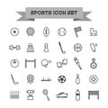 set of sports icons. Vector illustration decorative design