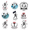 A set of Sports logos, emblems and design elements.