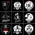 A set of Sports logos, emblems and design elements