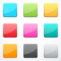 Set of square buttons Royalty Free Stock Photo