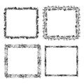 Set of square grunge frame.