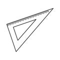 Set square ruler