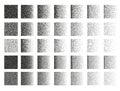 Set of 35 square stipple pattern for design. Tile spots Royalty Free Stock Photo