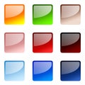 Set Of Square Website Buttons Royalty Free Stock Photo