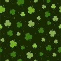 Set of St. Patrick's Day Seamless Patterns Perfect for wallpapers, pattern fills, web backgrounds, greeting cards Royalty Free Stock Photo