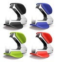 Set of staple remover different colors