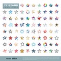 Set Star Collection Icon Vector Logo Template Illustration Design. Vector EPS 10 Royalty Free Stock Photo